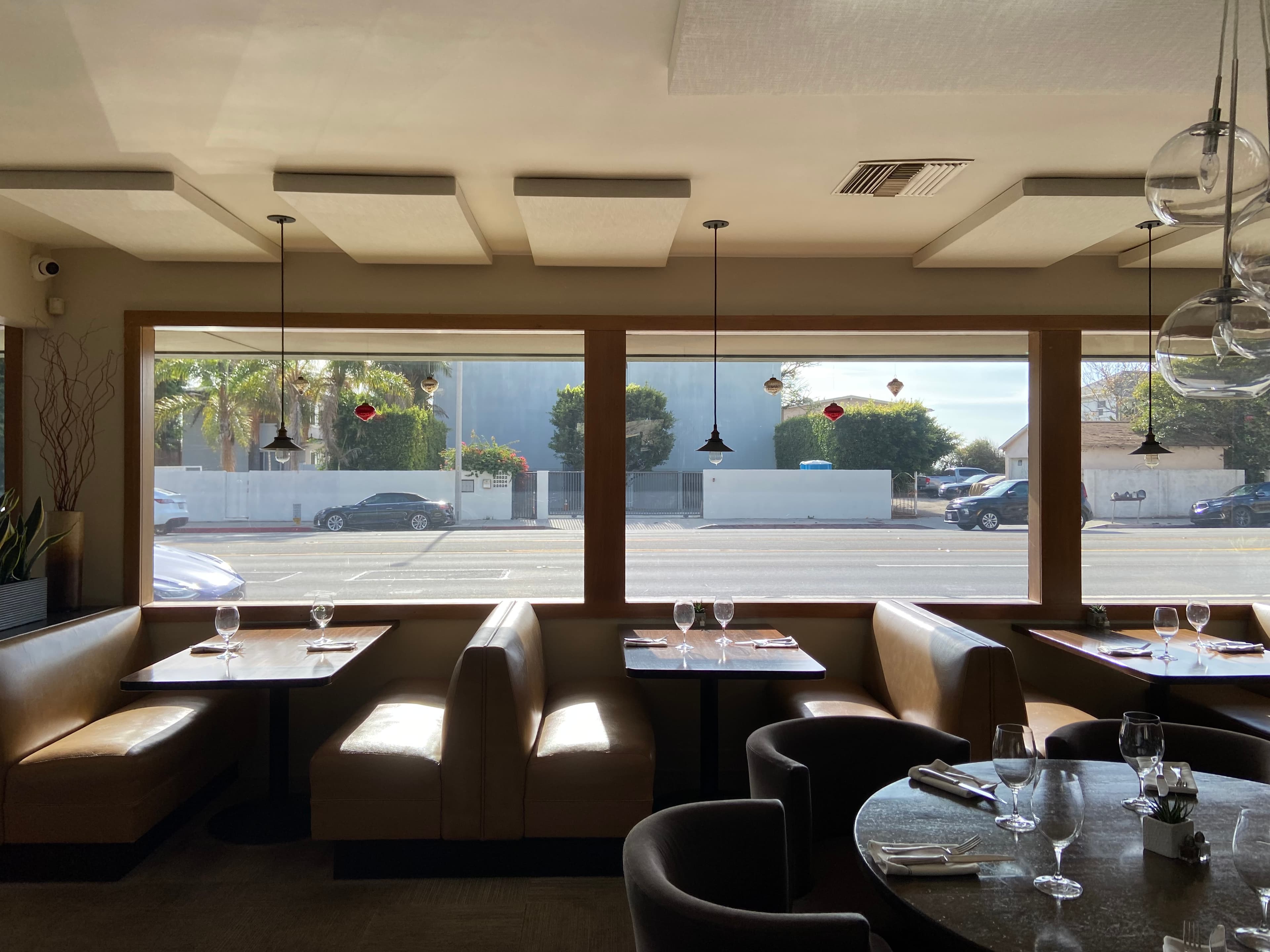 Restaurant with tinted windows